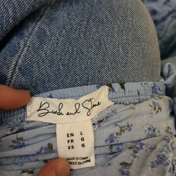 Birch and Stone Blue Floral Dress - Picture 3 of 3